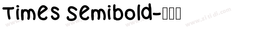 Times Semibold字体转换